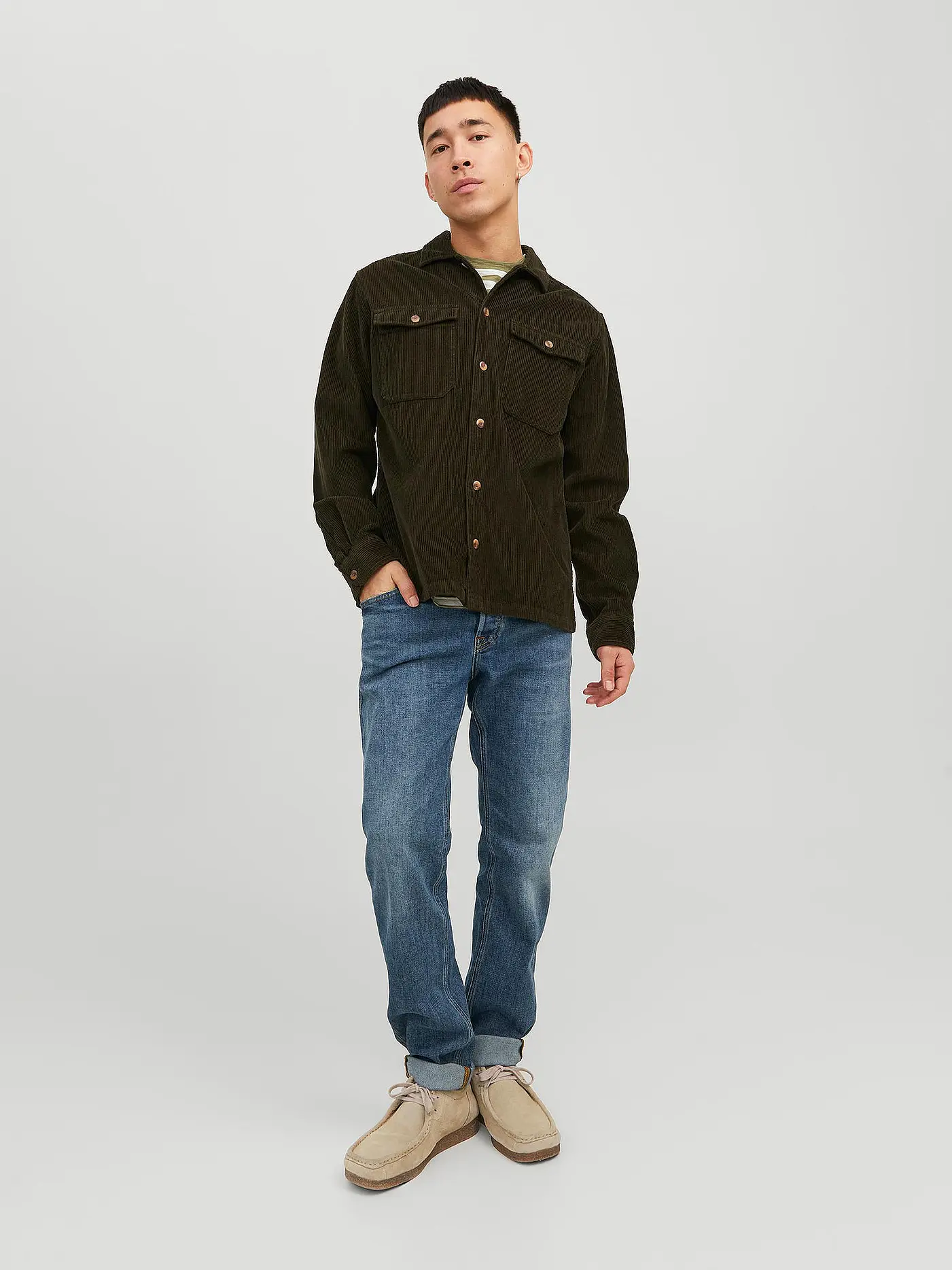 JACK & JONES | Overshirt JJEDALLAS | schwarz